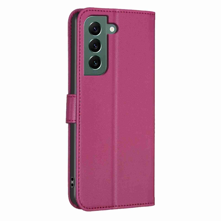 For Samsung Galaxy S22+ 5G Four-leaf Embossed Leather Phone Case(Rose Red) For Samsung Galaxy S22+ 5G Four-leaf Embossed Leather Phone Case(Rose Red)