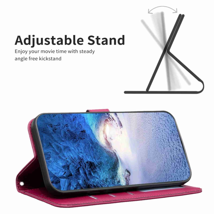 For Samsung Galaxy S22+ 5G Four-leaf Embossed Leather Phone Case(Rose Red) For Samsung Galaxy S22+ 5G Four-leaf Embossed Leather Phone Case(Rose Red)
