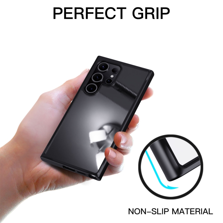 For Samsung Galaxy S24 Ultra 5G Ming Shield Hybrid Frosted Transparent PC + TPU Scratchproof Phone Case(Black) For Samsung Galaxy S24 Ultra 5G Ming Shield Hybrid Frosted Transparent PC + TPU Scratchproof Phone Case(Black)