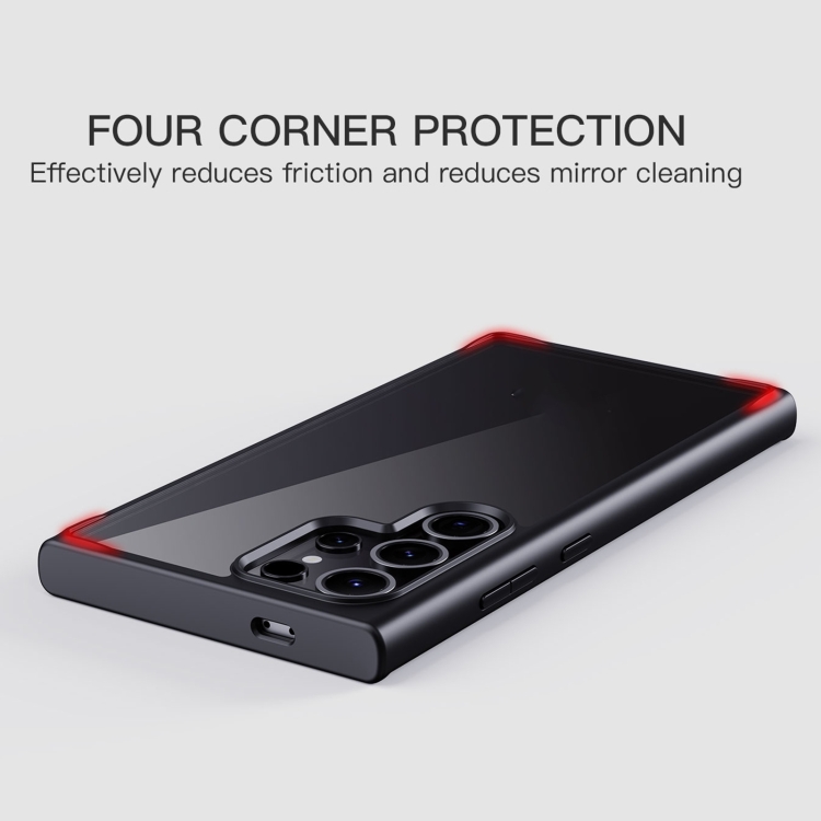 For Samsung Galaxy S24 Ultra 5G Ming Shield Hybrid Frosted Transparent PC + TPU Scratchproof Phone Case(Black) For Samsung Galaxy S24 Ultra 5G Ming Shield Hybrid Frosted Transparent PC + TPU Scratchproof Phone Case(Black)