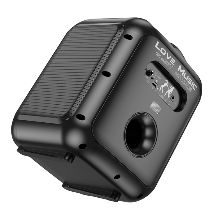hoco HA1 Graceful TWS RGB Bluetooth 5.1 Speaker Support TF Card / AUX, with Wired Microphone(Black) hoco HA1 Graceful TWS RGB Bluetooth 5.1 Speaker Support TF Card / AUX, with Wired Microphone(Black)