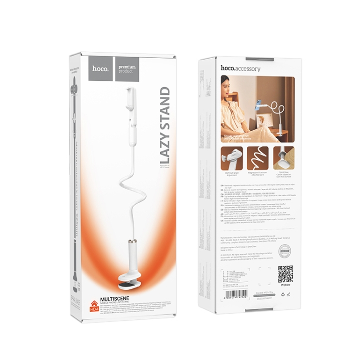 hoco HD4 Seaview Telescopic Lazy Phone Holder(White) hoco HD4 Seaview Telescopic Lazy Phone Holder(White)