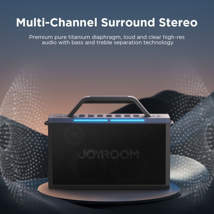 JOYROOM JR-MW03 Pies Series Party Double Microphone Bluetooth Speaker JOYROOM JR-MW03 Pies Series Party Double Microphone Bluetooth Speaker