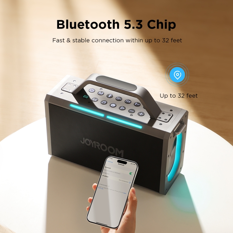 JOYROOM JR-MW03 Pies Series Party Double Microphone Bluetooth Speaker JOYROOM JR-MW03 Pies Series Party Double Microphone Bluetooth Speaker