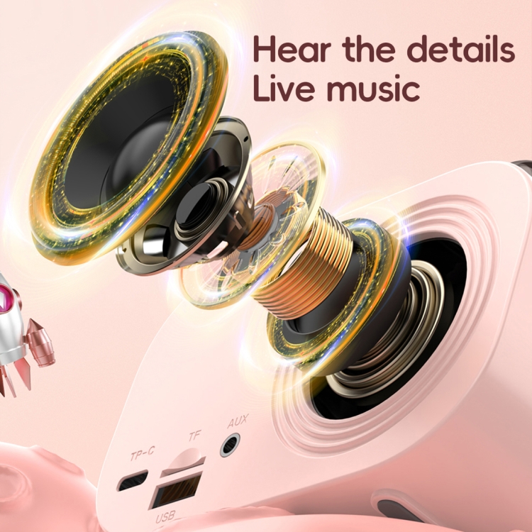 HiFi Bluetooth 5.3 Speaker Support FM, with 2 x Microphone(Green) HiFi Bluetooth 5.3 Speaker Support FM, with 2 x Microphone(Green)