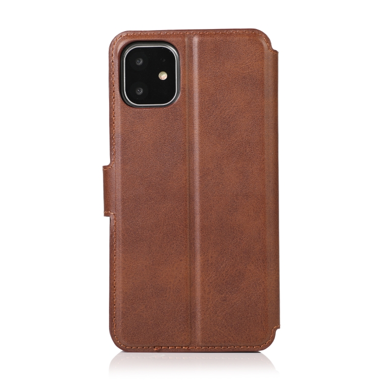 For iPhone 12 / 12 Pro Calf Texture Magnetic Buckle Horizontal Flip Leather Case with Holder & Card Slots & Wallet & Photo Frame(Brown) For iPhone 12 / 12 Pro Calf Texture Magnetic Buckle Horizontal Flip Leather Case with Holder & Card Slots & Wallet & Photo Frame(Brown)
