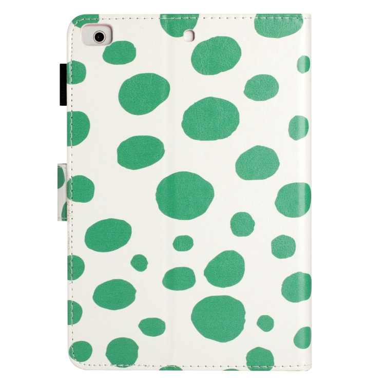 For iPad Pro 9.7 / 9.7 2018 / 2017 Dot Pattern Leather Smart Tablet Case(White Green Dot) For iPad Pro 9.7 / 9.7 2018 / 2017 Dot Pattern Leather Smart Tablet Case(White Green Dot)