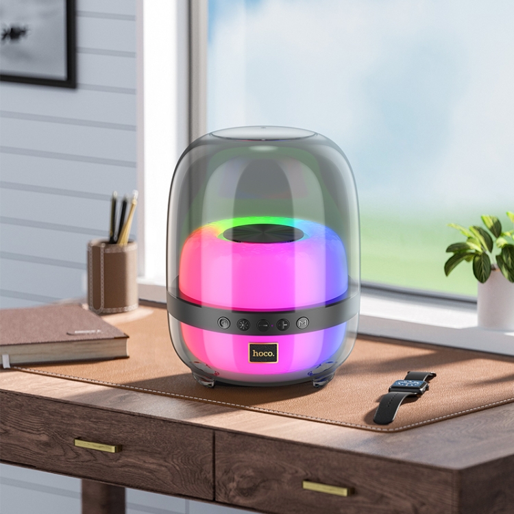 hoco BS58 Crystal Colorful Luminous Bluetooth 5.1 Speaker(Black) hoco BS58 Crystal Colorful Luminous Bluetooth 5.1 Speaker(Black)
