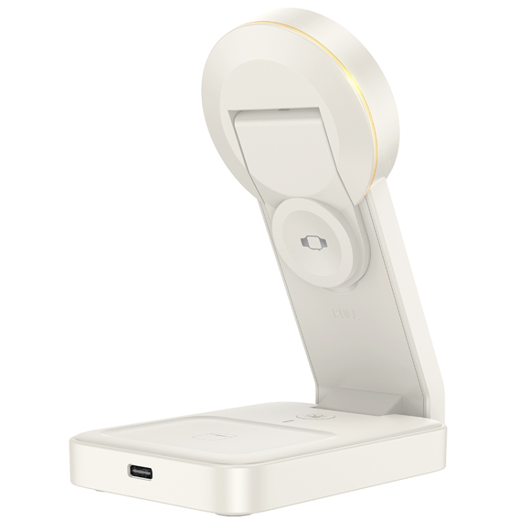 hoco CQ3 Motorcycle Folding 3 in 1 Magnetic Wireless Fast Charger(Beige) hoco CQ3 Motorcycle Folding 3 in 1 Magnetic Wireless Fast Charger(Beige)