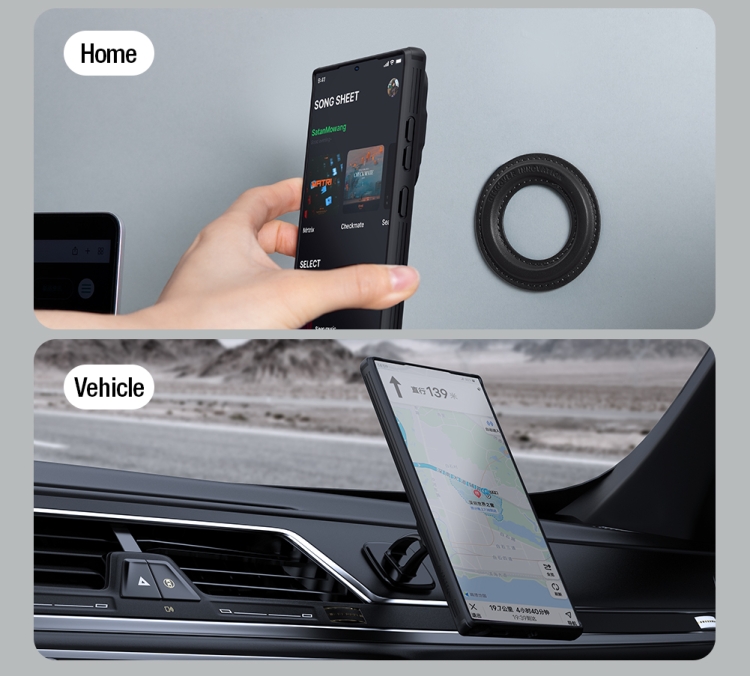 For Samsung Galaxy S24 Ultra 5G NILLKIN Black Mirror Prop CD Texture Mirror MagSafe Magnetic Phone Case(Black) For Samsung Galaxy S24 Ultra 5G NILLKIN Black Mirror Prop CD Texture Mirror MagSafe Magnetic Phone Case(Black)