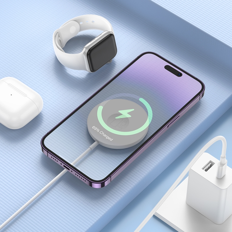 hoco CW50 Fast 3 in 1 MagSafe Magnetic Wireless Fast Charger(White) hoco CW50 Fast 3 in 1 MagSafe Magnetic Wireless Fast Charger(White)