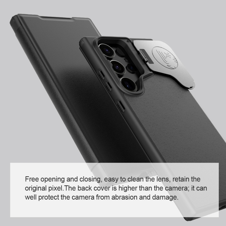 For Samsung Galaxy S24 Ultra 5G NILLKIN Qin Prop Series Flip Camera Cover Design Leather Phone Case(Brown) For Samsung Galaxy S24 Ultra 5G NILLKIN Qin Prop Series Flip Camera Cover Design Leather Phone Case(Brown)