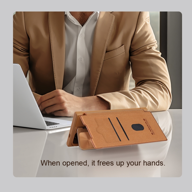 For Samsung Galaxy S24 Ultra 5G NILLKIN Qin Prop Series Flip Camera Cover Design Leather Phone Case(Brown) For Samsung Galaxy S24 Ultra 5G NILLKIN Qin Prop Series Flip Camera Cover Design Leather Phone Case(Brown)