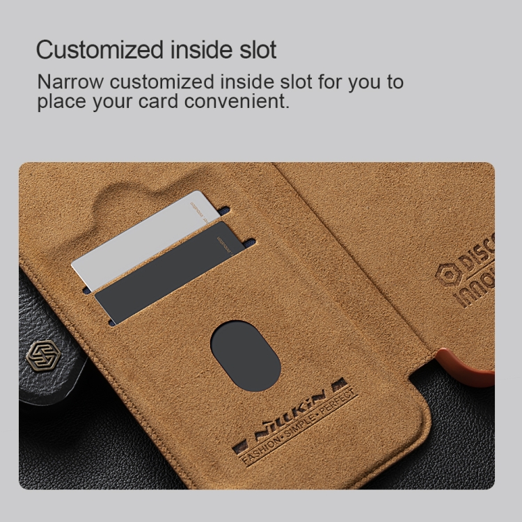 For Samsung Galaxy S24 Ultra 5G NILLKIN Qin Prop Series Flip Camera Cover Design Leather Phone Case(Brown) For Samsung Galaxy S24 Ultra 5G NILLKIN Qin Prop Series Flip Camera Cover Design Leather Phone Case(Brown)
