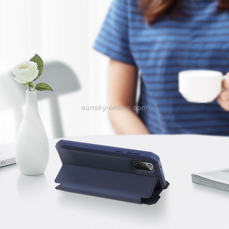 For Samsung Galaxy Note20 DUX DUCIS Skin X Series PU + TPU Horizontal Flip Leather Case with Holder & Card Slots(Blue) For Samsung Galaxy Note20 DUX DUCIS Skin X Series PU + TPU Horizontal Flip Leather Case with Holder & Card Slots(Blue)
