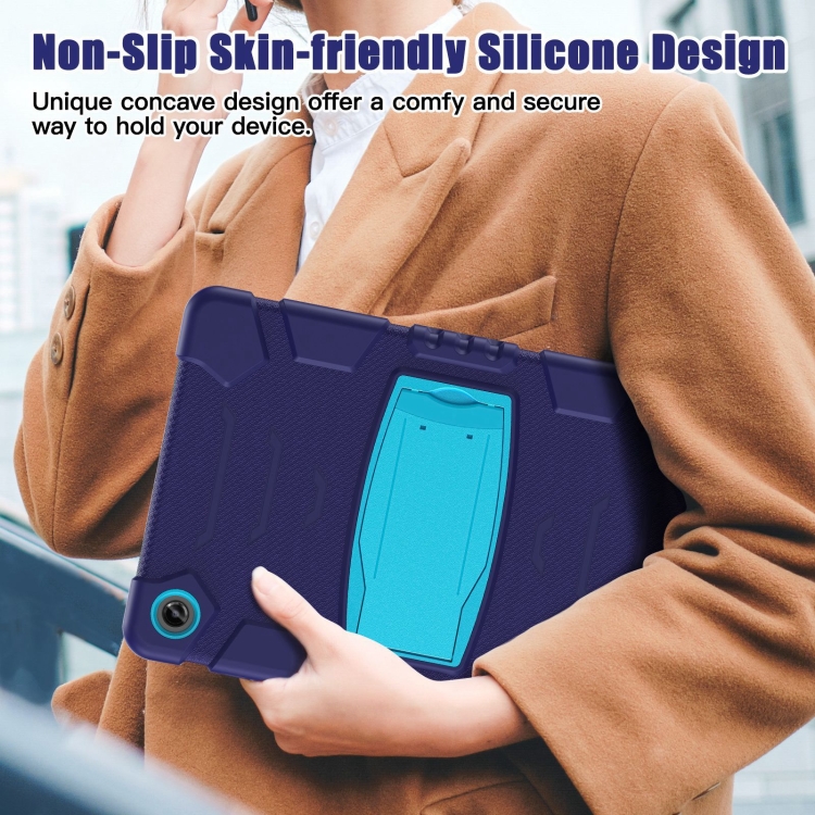 Pour Samsung Galaxy Tab A9 + Étui pour tablette PC hybride en silicone  Spider avec support