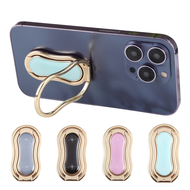 Foldable Metal Ring Buckle Desktop Mobile Phone Holder(Pink) Foldable Metal Ring Buckle Desktop Mobile Phone Holder(Pink)