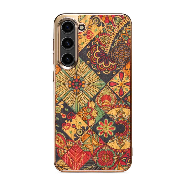 For Samsung Galaxy S23 5G Denior Flower Language Series Electroplated Phone Case(Yellow) For Samsung Galaxy S23 5G Denior Flower Language Series Electroplated Phone Case(Yellow)