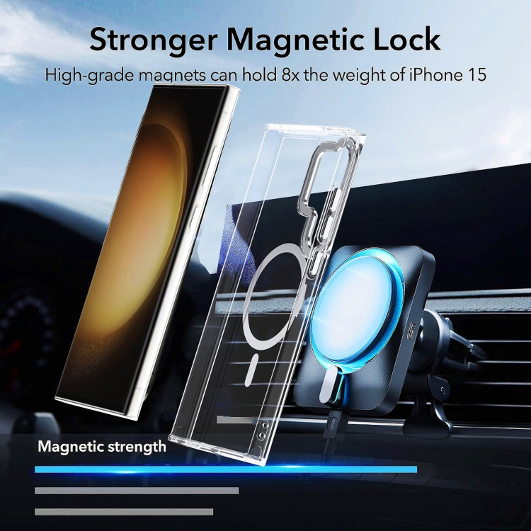 For Samsung Galaxy S24 Ulltra 5G MagSafe Clear Acrylic Hybrid TPU Phone Case(Transparent) For Samsung Galaxy S24 Ulltra 5G MagSafe Clear Acrylic Hybrid TPU Phone Case(Transparent)