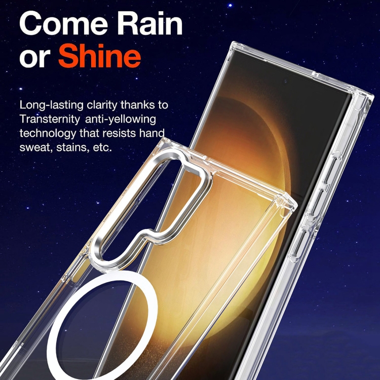 For Samsung Galaxy S24 Ulltra 5G MagSafe Clear Acrylic Hybrid TPU Phone Case(Transparent) For Samsung Galaxy S24 Ulltra 5G MagSafe Clear Acrylic Hybrid TPU Phone Case(Transparent)