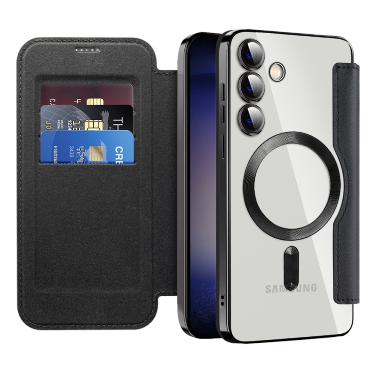 For Samsung Galaxy S24 Ultra 5G MagSafe Magnetic RFID Anti-theft Leather Phone Case(Dark Purple) For Samsung Galaxy S24 Ultra 5G MagSafe Magnetic RFID Anti-theft Leather Phone Case(Dark Purple)