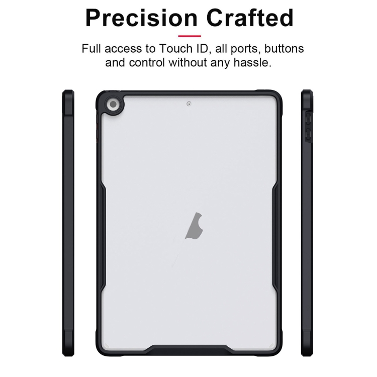 For iPad 10.2 2021 / 2020 / 2019 Armor Clear Acrylic Hybrid TPU Tablet Case(Black) For iPad 10.2 2021 / 2020 / 2019 Armor Clear Acrylic Hybrid TPU Tablet Case(Black)