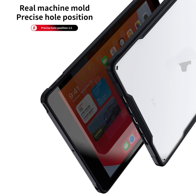 For iPad 10.2 2021 / 2020 / 2019 Armor Clear Acrylic Hybrid TPU Tablet Case(Black) For iPad 10.2 2021 / 2020 / 2019 Armor Clear Acrylic Hybrid TPU Tablet Case(Black)