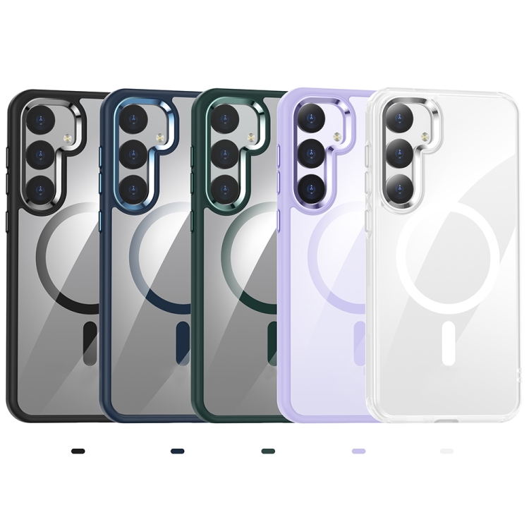 For Samsung Galaxy S24 Ultra 5G MagSafe Anti-fingerprint Highly Transparent PC Phone Case(Blue) For Samsung Galaxy S24 Ultra 5G MagSafe Anti-fingerprint Highly Transparent PC Phone Case(Blue)