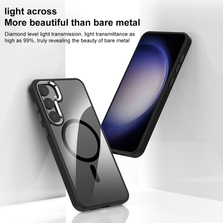 For Samsung Galaxy S24 Ultra 5G MagSafe Anti-fingerprint Highly Transparent PC Phone Case(Blue) For Samsung Galaxy S24 Ultra 5G MagSafe Anti-fingerprint Highly Transparent PC Phone Case(Blue)
