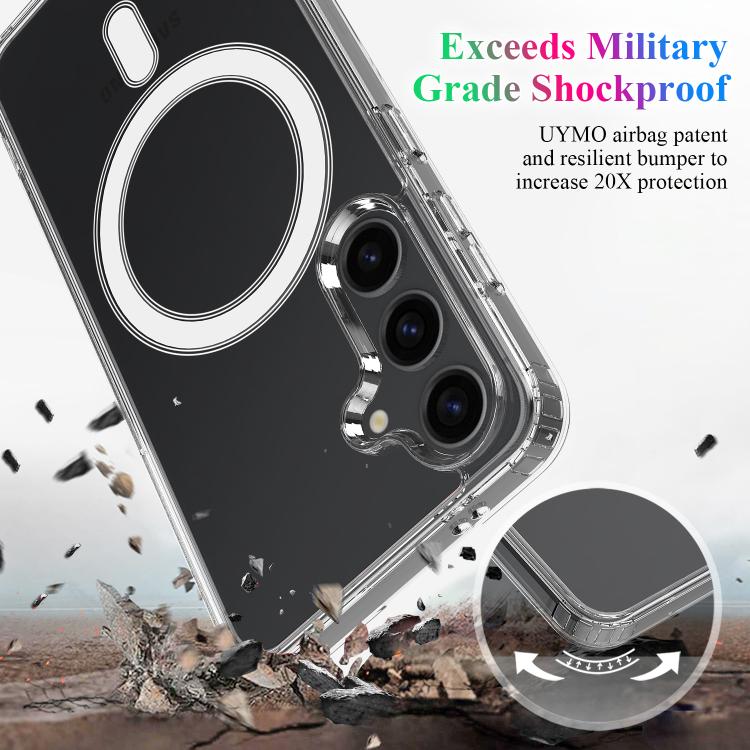 For Samsung Galaxy S26 5G MagSafe Magnetic Acrylic TPU Phone Case(Transparent)