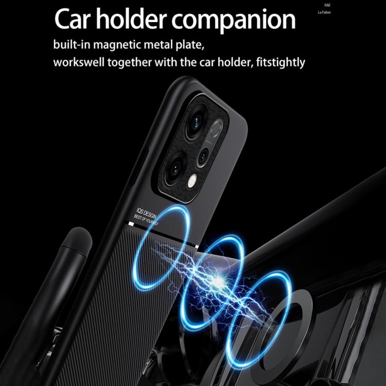 For OPPO Reno14 Pro Global Classic Tilt Strip Grain Magnetic PC Hybrid TPU Phone Case(Green)