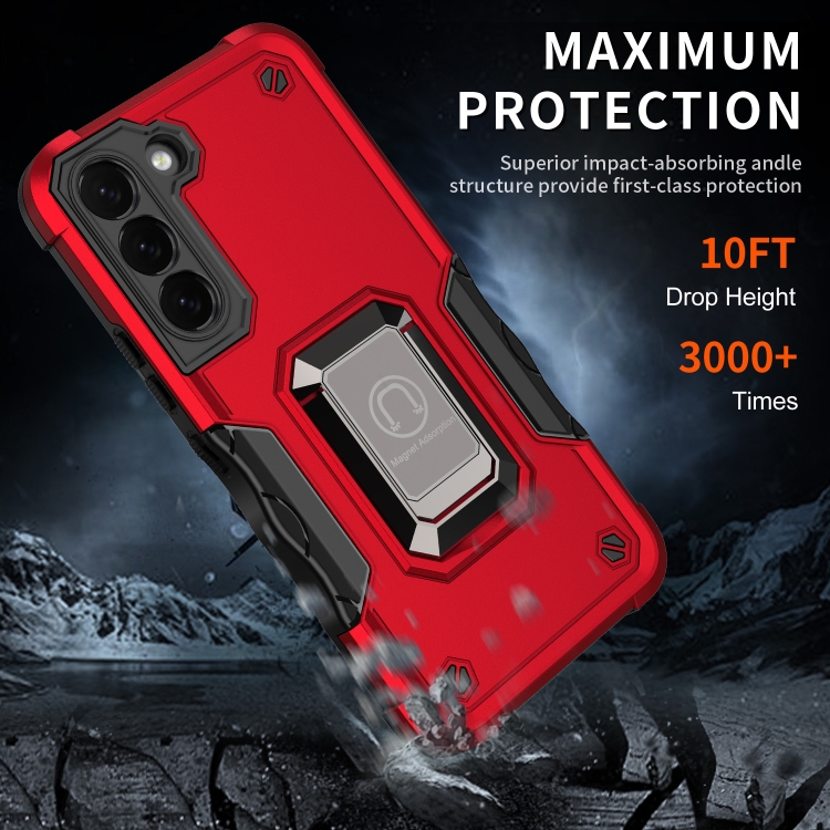 For Samsung Galaxy S24 Ultra 5G Non-slip Shockproof Armor Phone Case with Ring Holder(Black) For Samsung Galaxy S24 Ultra 5G Non-slip Shockproof Armor Phone Case with Ring Holder(Black)