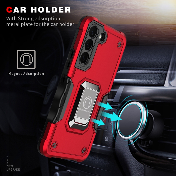 For Samsung Galaxy S24 Ultra 5G Non-slip Shockproof Armor Phone Case with Ring Holder(Black) For Samsung Galaxy S24 Ultra 5G Non-slip Shockproof Armor Phone Case with Ring Holder(Black)