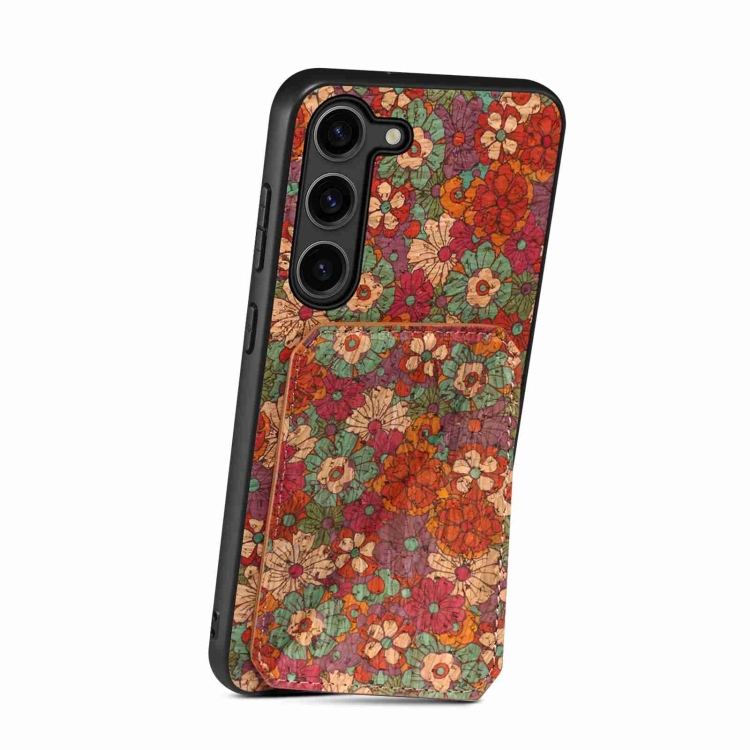 For Samsung Galaxy S21 Ultra 5G Dual Card Slot Holder Phone Case(Summer Red) For Samsung Galaxy S21 Ultra 5G Dual Card Slot Holder Phone Case(Summer Red)
