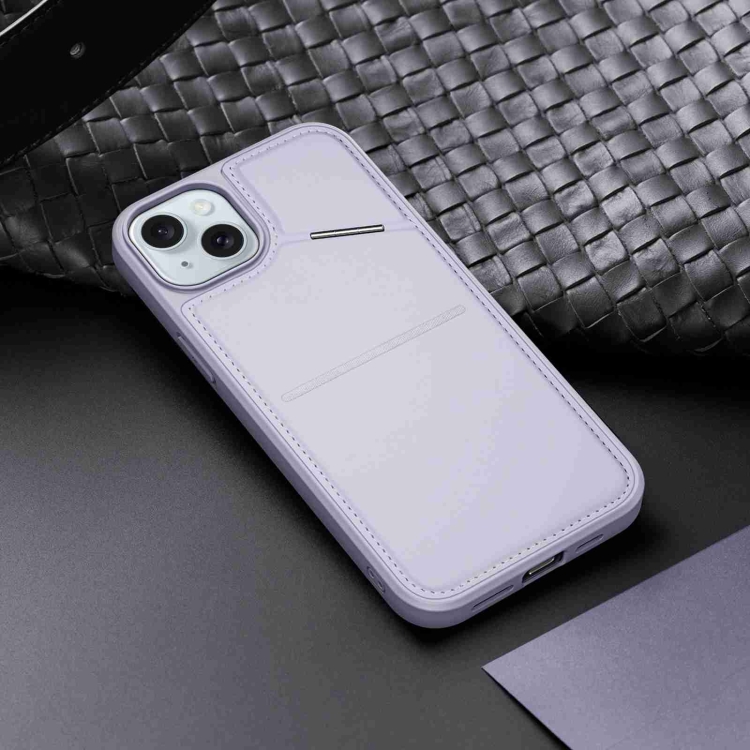 For iPhone 15 Plus DUX DUCIS Rafi II Series MagSafe Magnetic Holder RFID Phone Case(Purple) For iPhone 15 Plus DUX DUCIS Rafi II Series MagSafe Magnetic Holder RFID Phone Case(Purple)