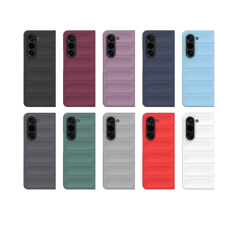 For Samsung Galaxy Z Fold5 5G Magic Shield Fold PC Shockproof Phone Case(Light Blue)