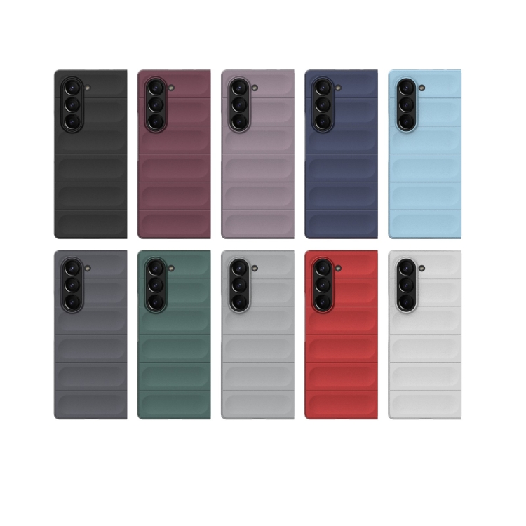 For Samsung Galaxy Z Fold6 Magic Shield Fold PC Shockproof Phone Case(Dark Green)
