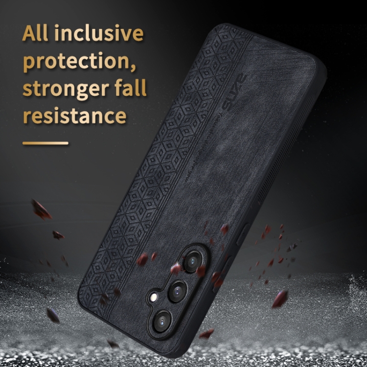 For Samsung Galaxy S24 5G AZNS 3D Embossed Skin Feel Phone Case(Brown) For Samsung Galaxy S24 5G AZNS 3D Embossed Skin Feel Phone Case(Brown)