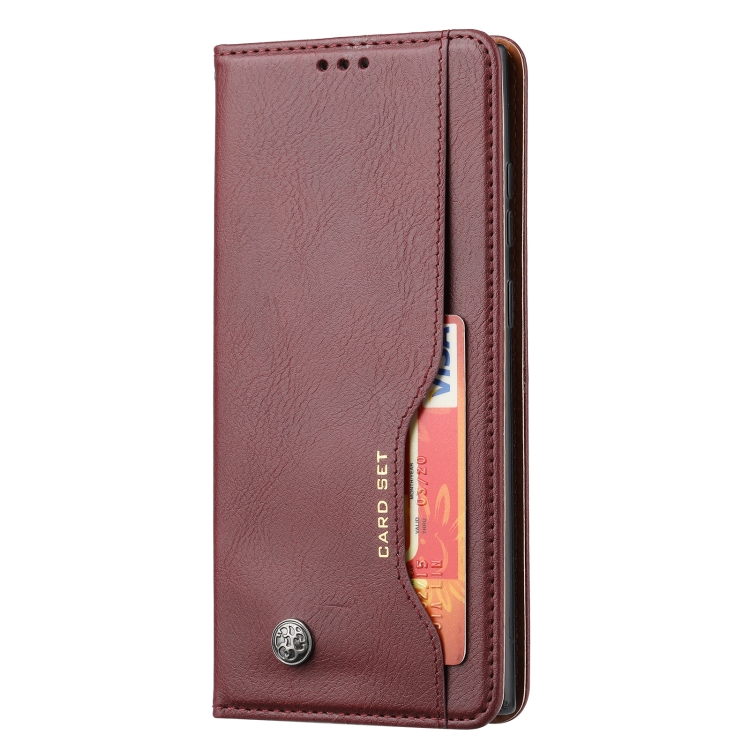 For Samsung Galaxy S24 Ultra 5G Knead Skin Texture Flip Leather Phone Case(Wine Red) For Samsung Galaxy S24 Ultra 5G Knead Skin Texture Flip Leather Phone Case(Wine Red)
