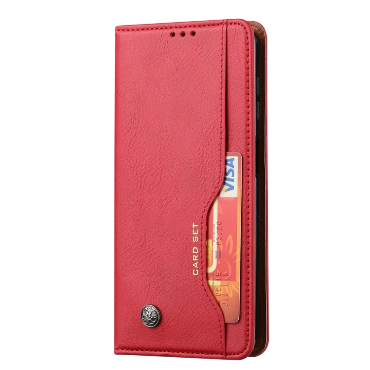 For Samsung Galaxy S25+ 5G Knead Skin Texture Flip Leather Phone Case(Red) For Samsung Galaxy S25+ 5G Knead Skin Texture Flip Leather Phone Case(Red)