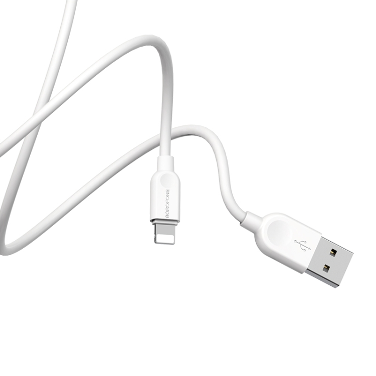 Borofone BX14 2A Max Output USB to 8 Pin Link Jet Charging Data Cable, Cable Length:1m(White) Borofone BX14 2A Max Output USB to 8 Pin Link Jet Charging Data Cable, Cable Length:1m(White)