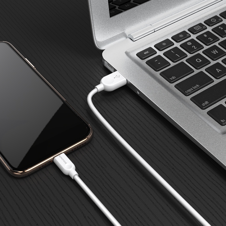 Borofone BX14 2A Max Output USB to 8 Pin Link Jet Charging Data Cable, Cable Length:1m(White) Borofone BX14 2A Max Output USB to 8 Pin Link Jet Charging Data Cable, Cable Length:1m(White)