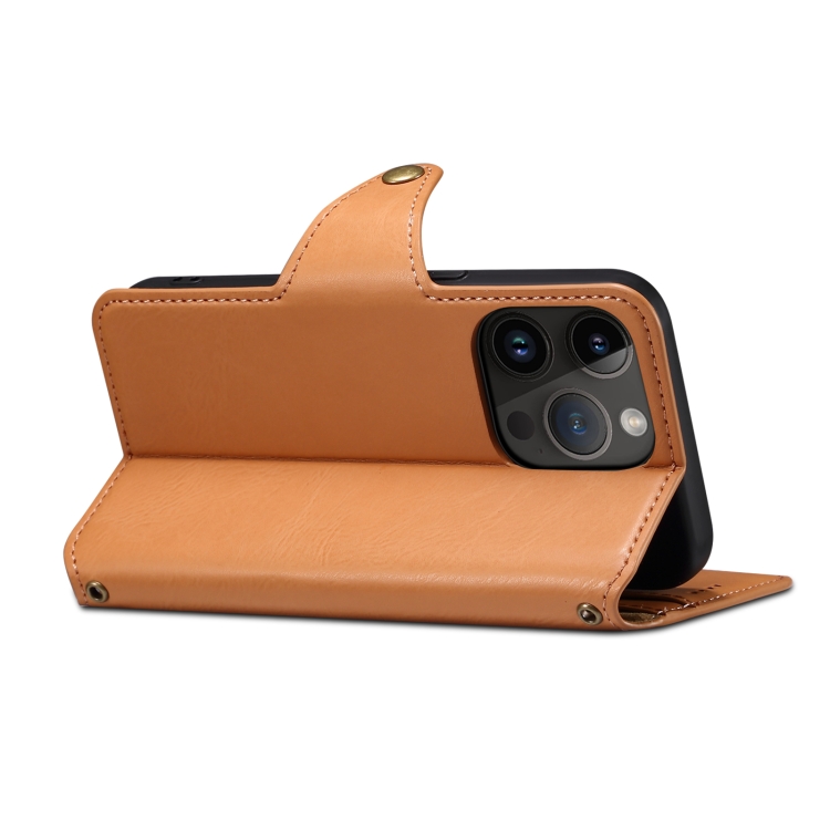 For iPhone 11 Pro Max Denior Cowhide Texture Wallet Style Leather Phone Case(Khaki) For iPhone 11 Pro Max Denior Cowhide Texture Wallet Style Leather Phone Case(Khaki)