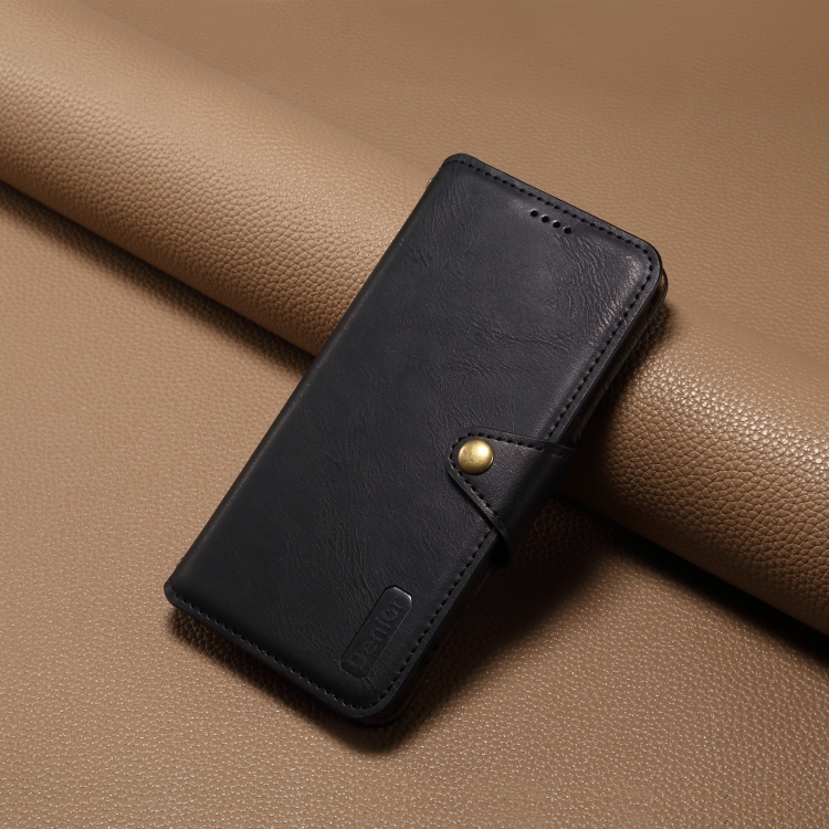 For iPhone 16 Pro Max Denior Cowhide Texture Wallet Style Leather Phone Case(Black) For iPhone 16 Pro Max Denior Cowhide Texture Wallet Style Leather Phone Case(Black)