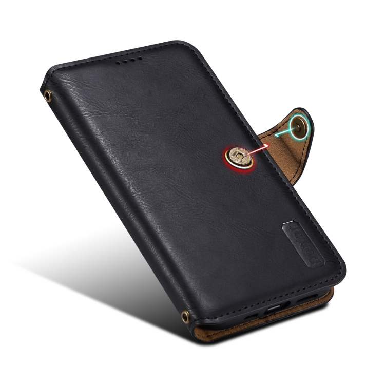 For iPhone 16 Pro Max Denior Cowhide Texture Wallet Style Leather Phone Case(Black) For iPhone 16 Pro Max Denior Cowhide Texture Wallet Style Leather Phone Case(Black)