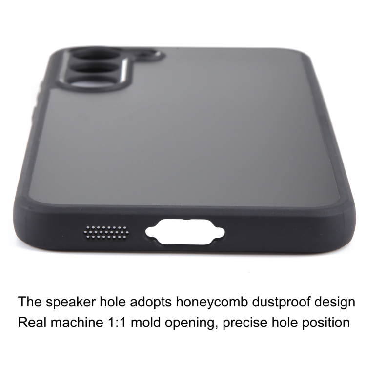 For Samsung Galaxy S23+ 5G Fine Pore Matte Black TPU + PC Phone Case