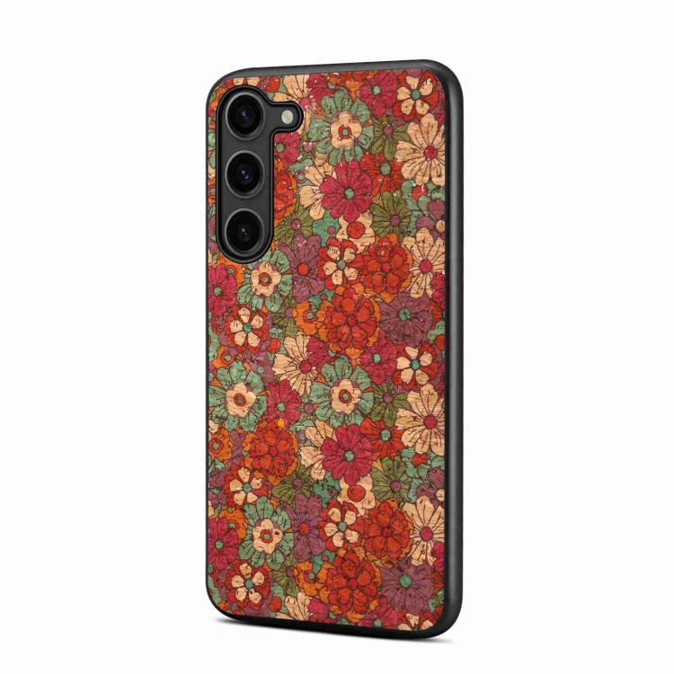 For Samsung Galaxy S23+ 5G Four Seasons Flower Language Series TPU Phone Case(Summer Red) For Samsung Galaxy S23+ 5G Four Seasons Flower Language Series TPU Phone Case(Summer Red)