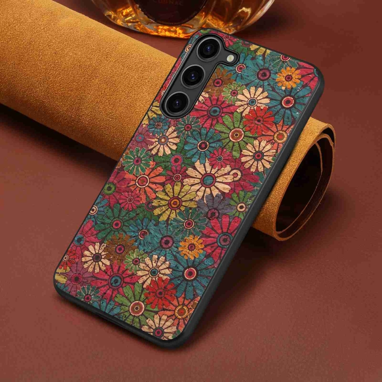 For Samsung Galaxy S22 5G Four Seasons Flower Language Series TPU Phone Case(Spring Green) For Samsung Galaxy S22 5G Four Seasons Flower Language Series TPU Phone Case(Spring Green)