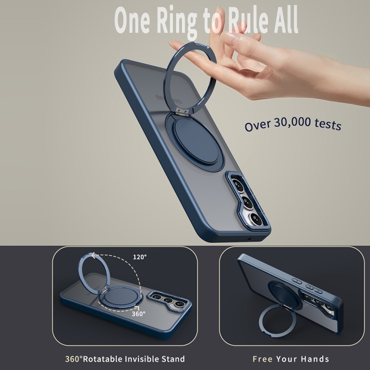 For Samsung Galaxy S23 FE 5G 360-degree Rotating MagSafe Magnetic Holder Phone Case(Navy Blue) For Samsung Galaxy S23 FE 5G 360-degree Rotating MagSafe Magnetic Holder Phone Case(Navy Blue)
