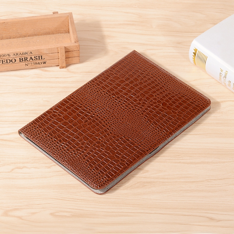 For Samsung Galaxy Tab S9 Crocodile Texture Leather Tablet Case(Brown) For Samsung Galaxy Tab S9 Crocodile Texture Leather Tablet Case(Brown)